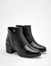 Botín de piel  para Mujer   cod. 137932